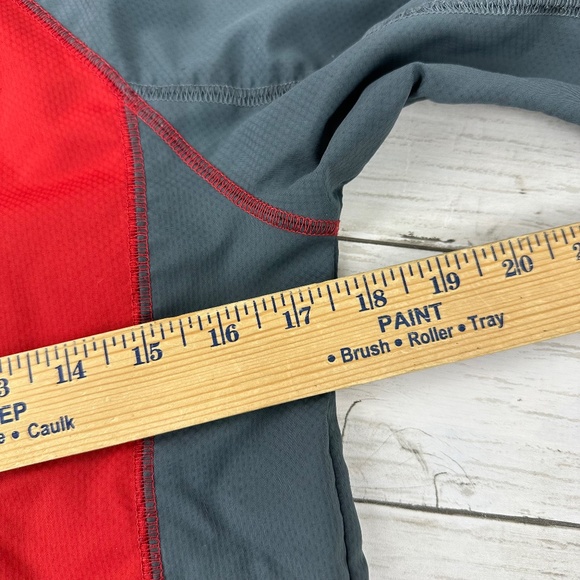 Columbia Youth Lightweight‎ Hooded Windbreaker Jacket Large 14-16 Red Gray - Picture 11 of 14